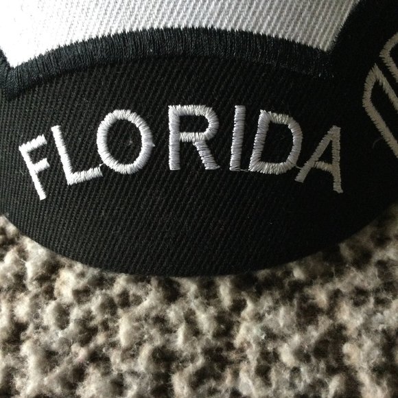 Florida Hat/Cap White/Black - Picture 2 of 5